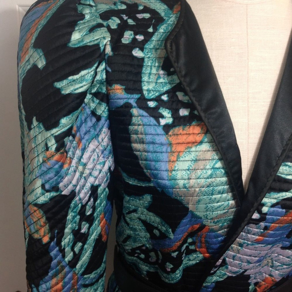 Vintage Pierre Labiche Silk Puff Sleeve Open Front Jacket S - Picture 5 of 13